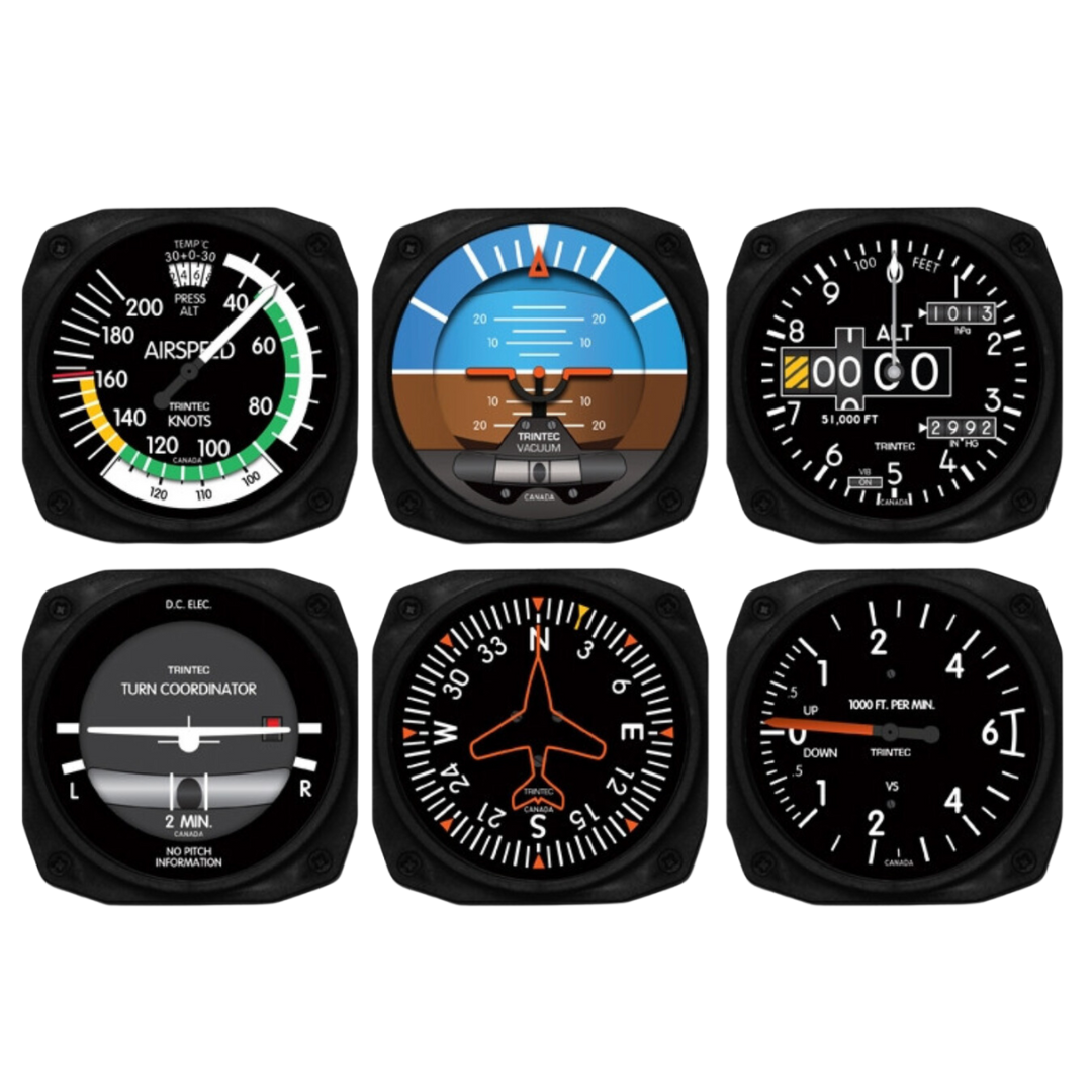 Trintec 6-Piece Instrument Coaster Set