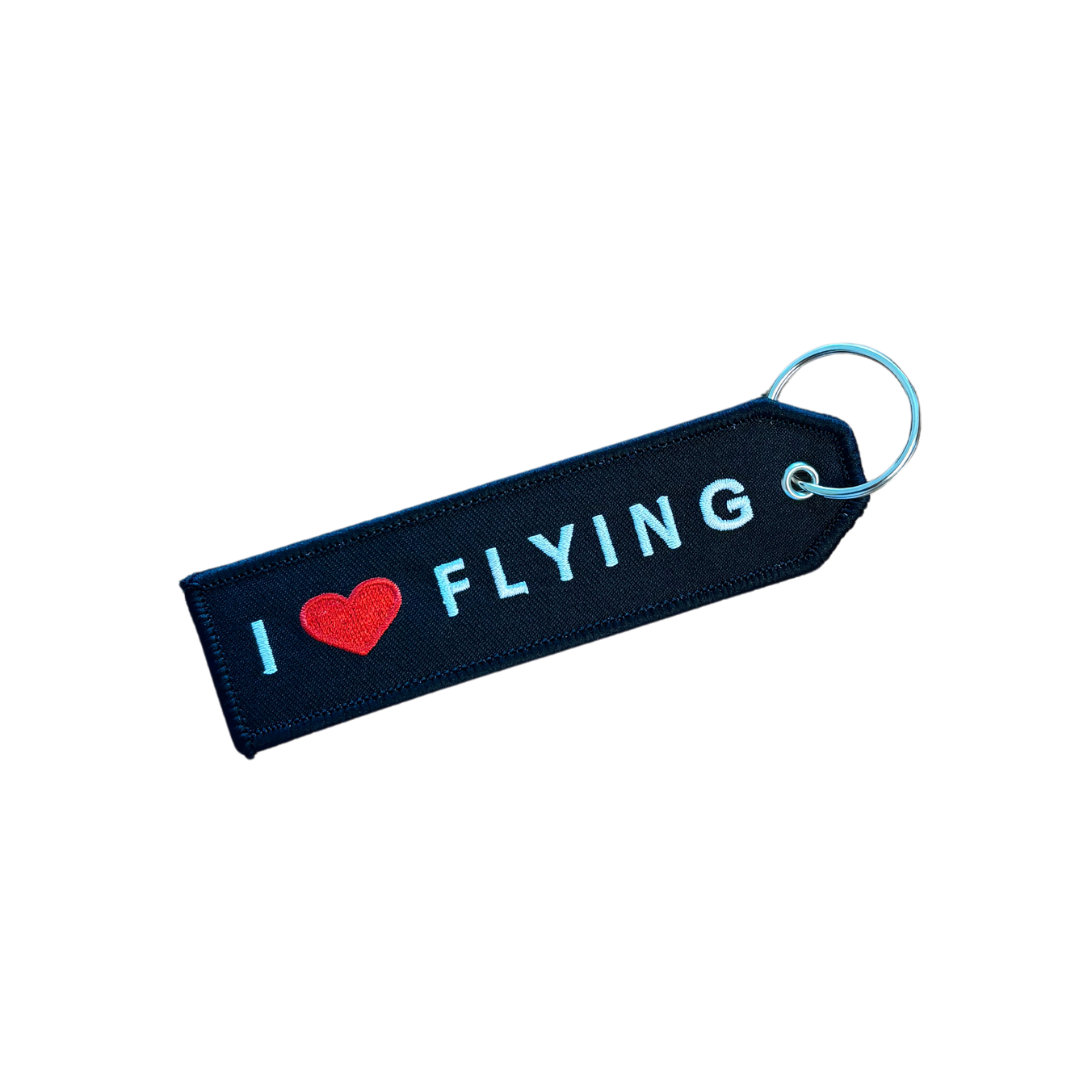 I Love Flying Keychain