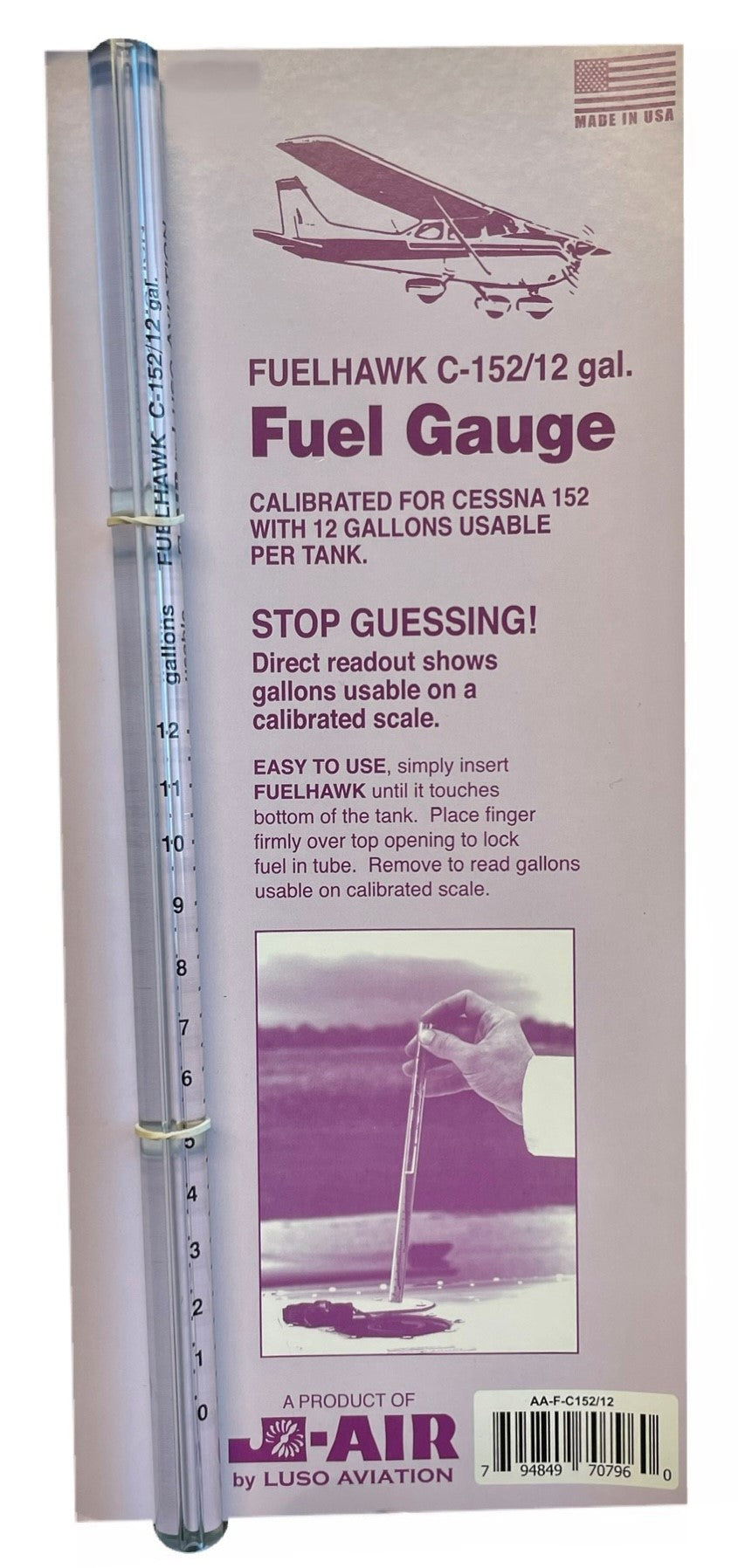 Fuel Gauge C152/12 gal.