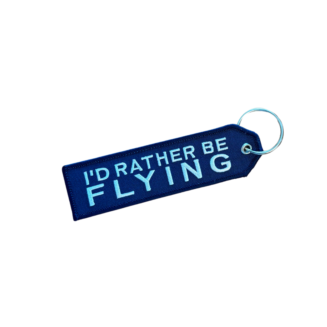 I'd Rather Be Flying Keychain