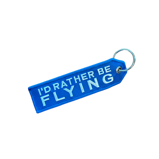 I'd Rather Be Flying Keychain