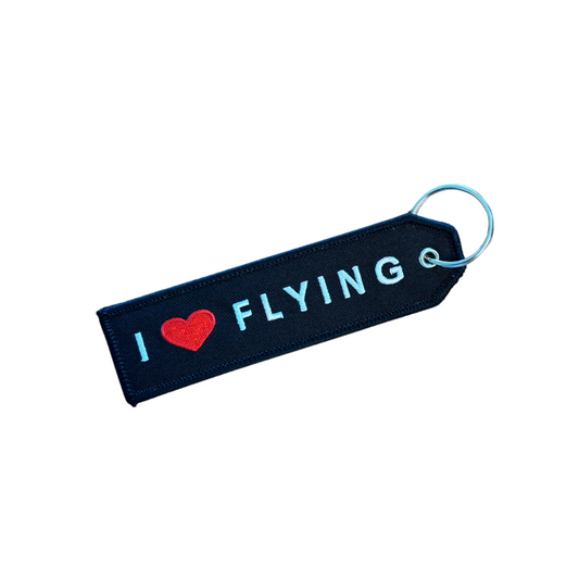 I Love Flying Keychain