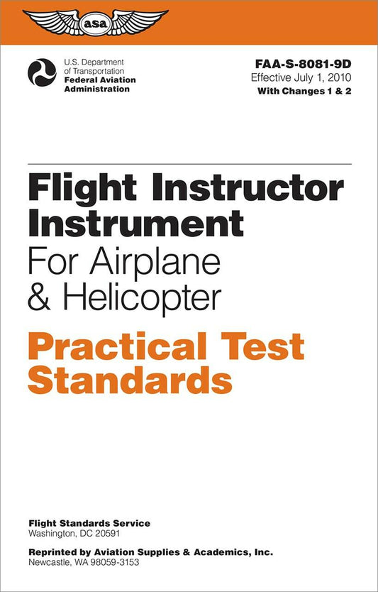 Flight Instructor Instrument Practical Test Standards